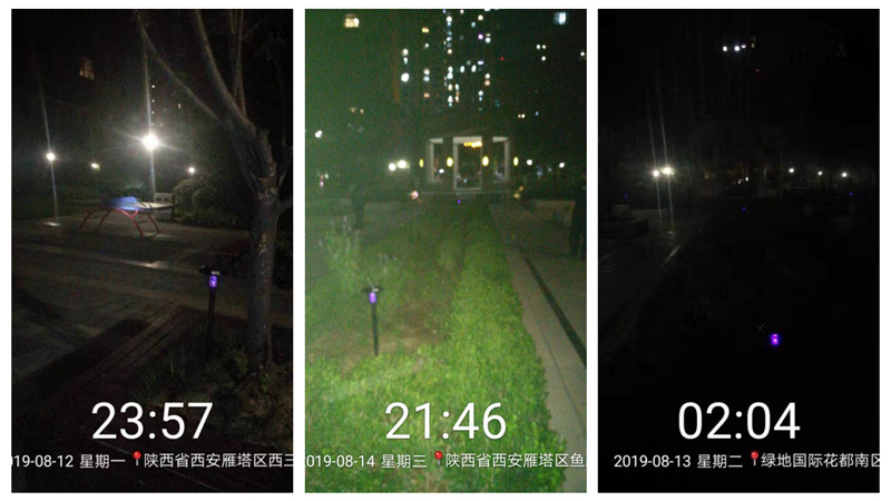 西安綠地花都小區(qū)物業(yè)安裝太陽(yáng)能滅蚊燈效果案例 西安綠地花都小區(qū)物業(yè)安裝太陽(yáng)能滅蚊燈效果案例